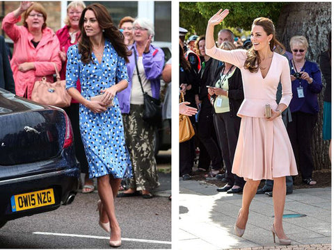 Kate Middleton and nude shoes