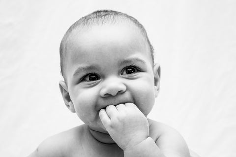 Innocence in Black and White - Baby Photoshoot Idea