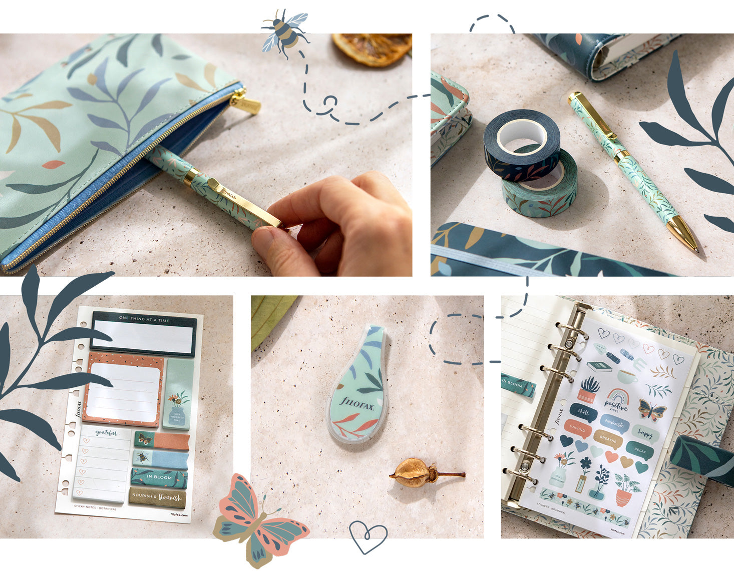 Filofax Botanical Collection Accessories