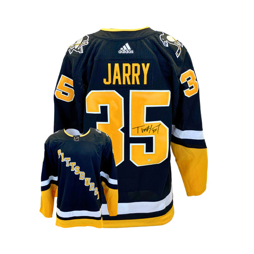 Tristan Jarry White Pittsburgh Penguins Autographed adidas Authentic Jersey