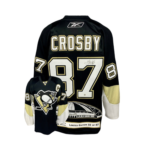 Sidney Crosby Signed Framed Pittsburgh Penguins Stadium Series Jersey JSA  COA