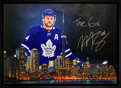 Doug Gilmour Toronto Maple Leafs Signed Framed 20x29 Skyline Canvas LE/99