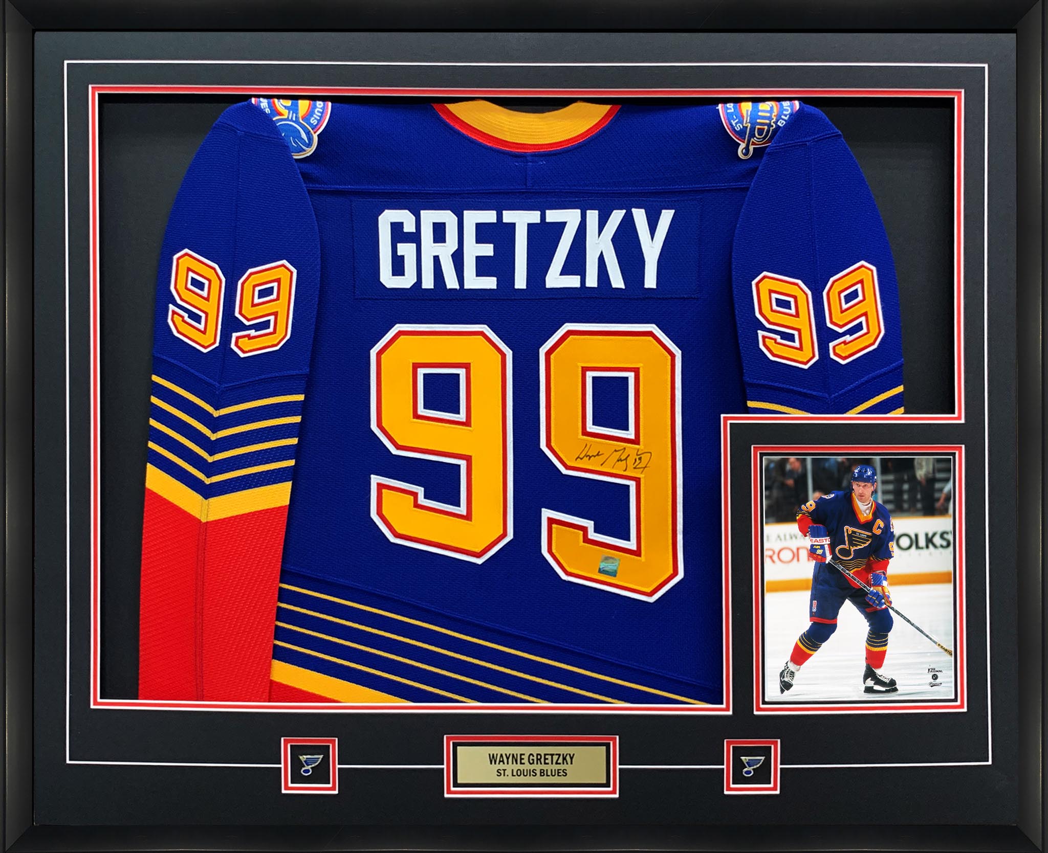 Wayne Gretzky Signed St. Louis Blues Jersey (UDA COA)