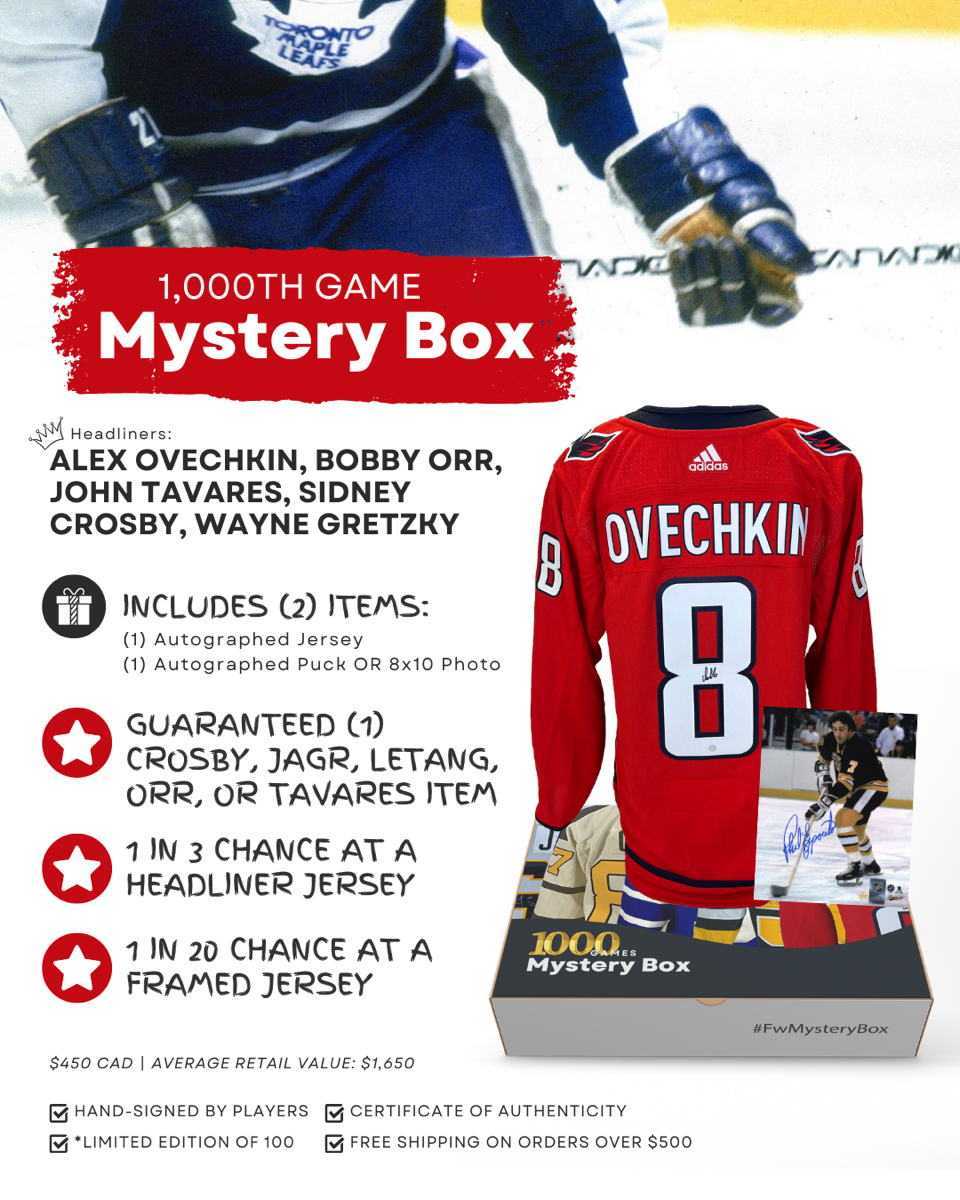 1000th NHL Games Mystery Box. Frameworth Sports