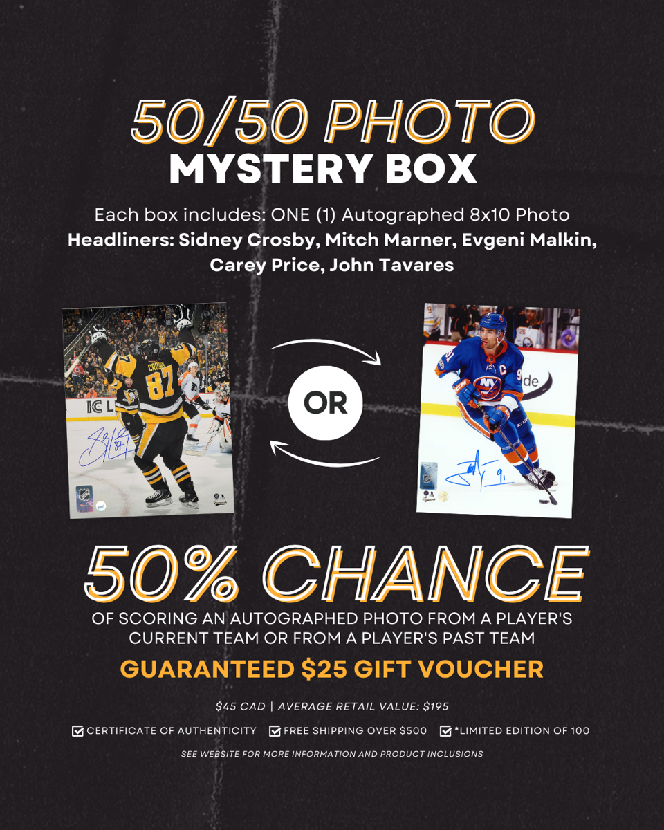 50/50 Signed Photo Mystery Box. Frameworth Sports