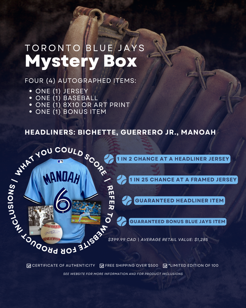 Toronto Blue Jays Mystery Box. Frameworth Sports