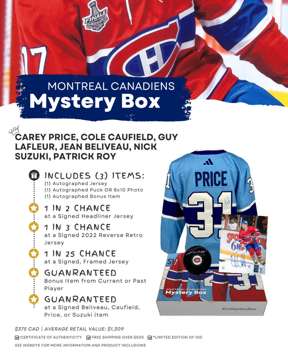 Montreal Canadiens Mystery Box. Frameworth Sports