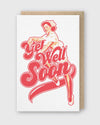 Picture of Get Well Nurse Letterpress Greeting Card