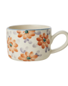 Hand Painted Floral Cappuccino Cup 6.70z