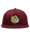 DRAGON SNAPBACK HAT - BURGUNDY