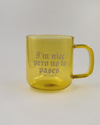 ALLERGIC TO PENDEJADAS YELLOW STAINED GLASS MUG (Copy)