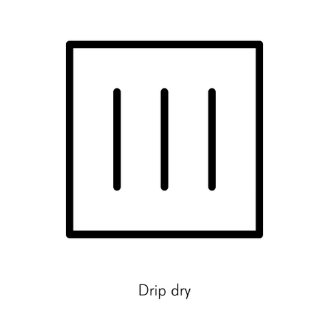 Drip Dry In Shade Laundry Icon