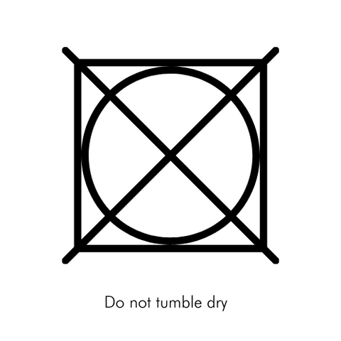 Do Not Tumble Dry Laundry Icon