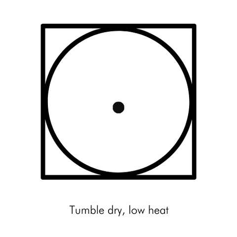Tumble Dry Low Heat Laundry Icon