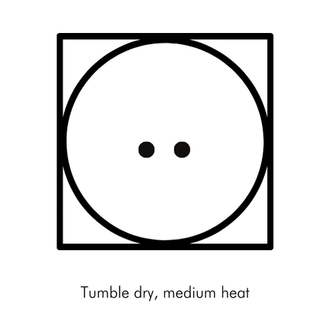 Tumble Dry Medium Heat Laundry Icon