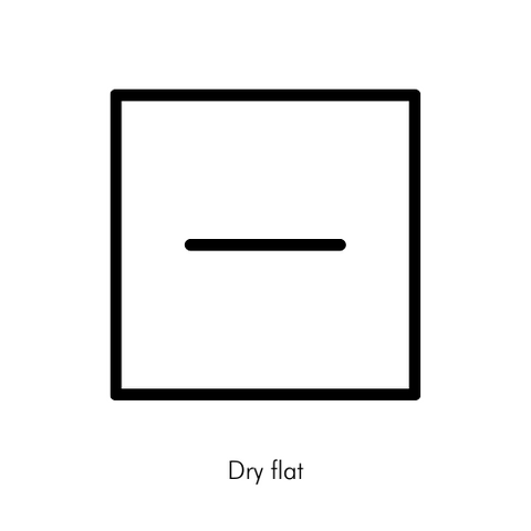 Dry Flat Laundry Icon