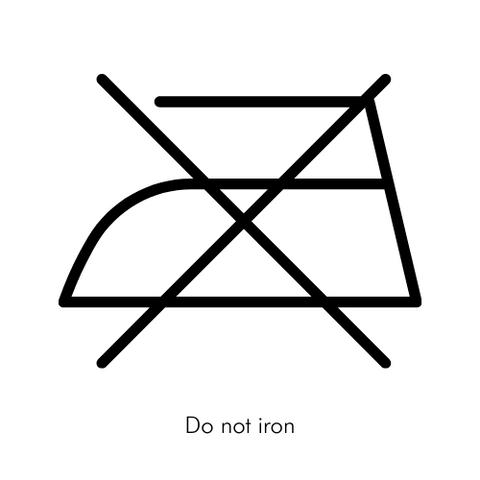 Do Not Iron Laundry Symbol