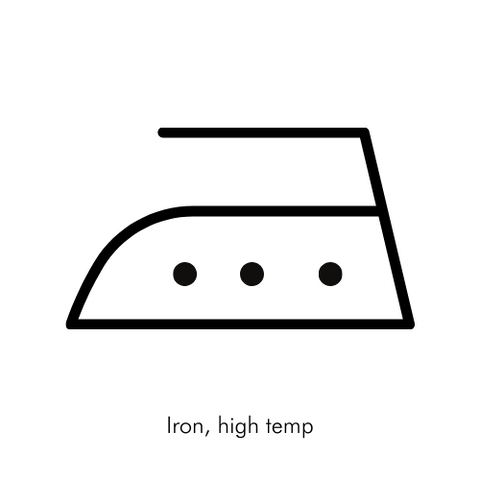 Iron Hit Temp Laundry Symbol