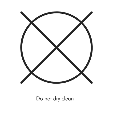 Do Not Dry Clean Laundry Symbol
