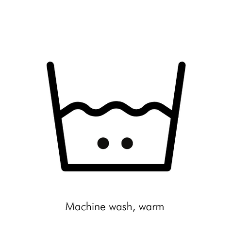 Machine Wash Warm Laundry Icon