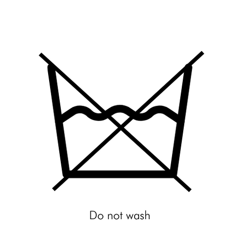 Do Not Wash Laundry Symbol