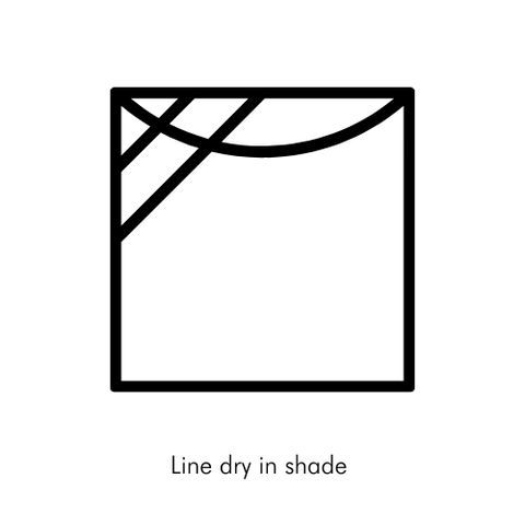 Line Dry In Shade Laundry Icon