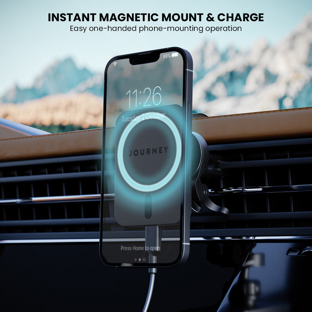 MagSafe Wireless Car Charger - Mount & Charge - Journey