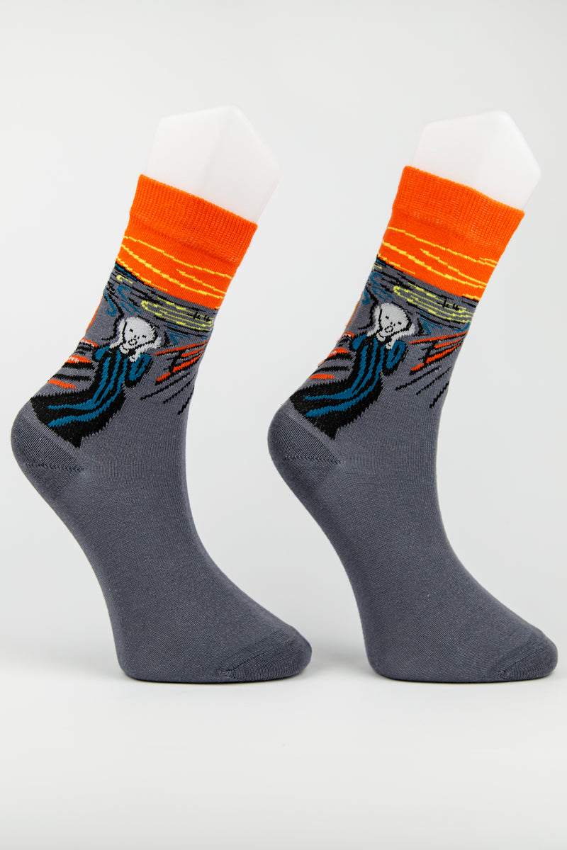 Edvard Munch The Scream Socks | Art Socks – Yuppa Socks