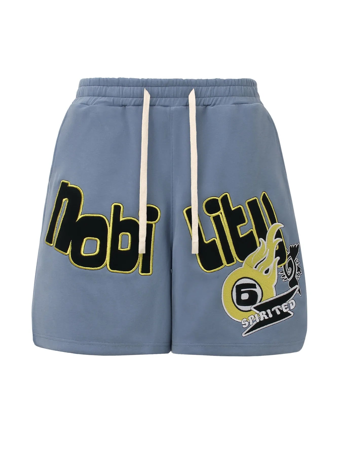 Men's Embroidered Drawstring Shorts