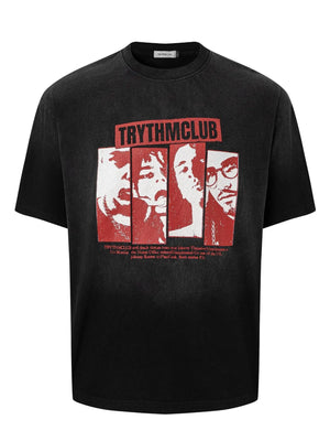 Men's Graphic Short Sleeve Oversized T-Shirt - Quantum Luv