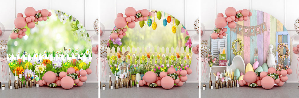 Round Easter Backdrops - Lofaris