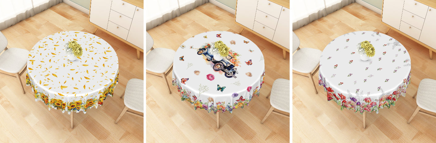 Floral Pattern Tablecloths - Lofaris
