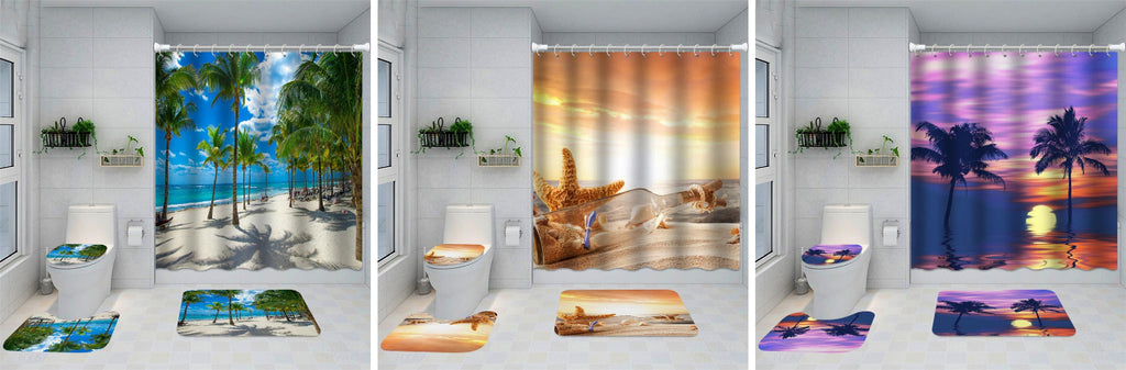Coastal Beach Shower Curtains - Lofaris