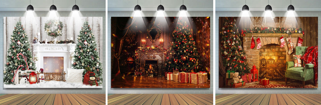 Christmas Fireplace Backdrop Ideas - Lofaris