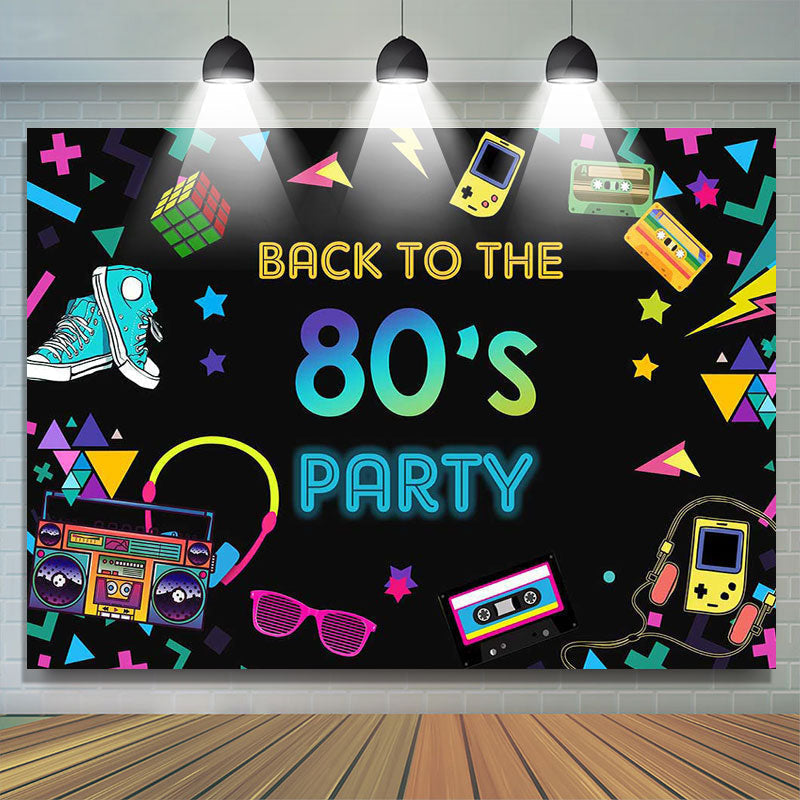 80s Theme Backdrop, 80s Backdrop, 80s Party Backdrop – Lofaris