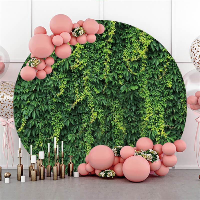 Green Leave Theme Round Decoration Backdrop For Wedding Custom Made Free Shipping 261 ?v=1665721090