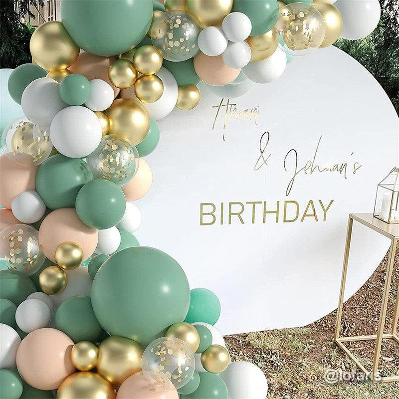 Gold Green DIY Balloon Arch Kit | Garland Party Decorations – Lofaris