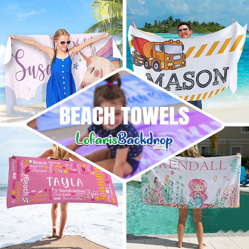 Personalized Cinderella Dancing Magic Beach Towel - Lofaris