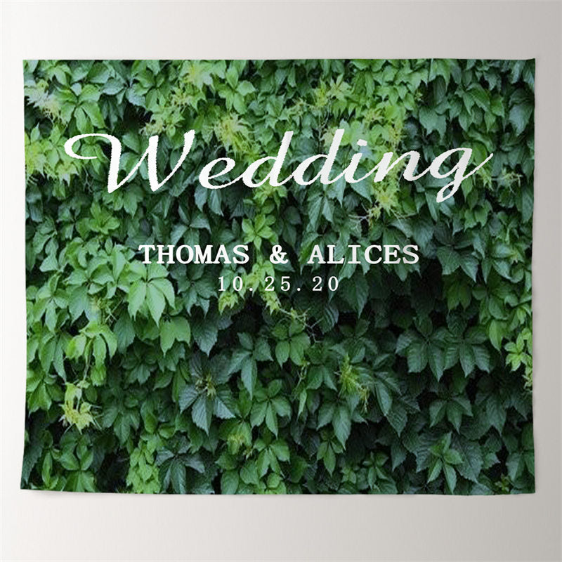 Personalized Whole Green Leaves Wedding Backdrop Custom Made Free Shipping 969 1200x1200 ?v=1676631137