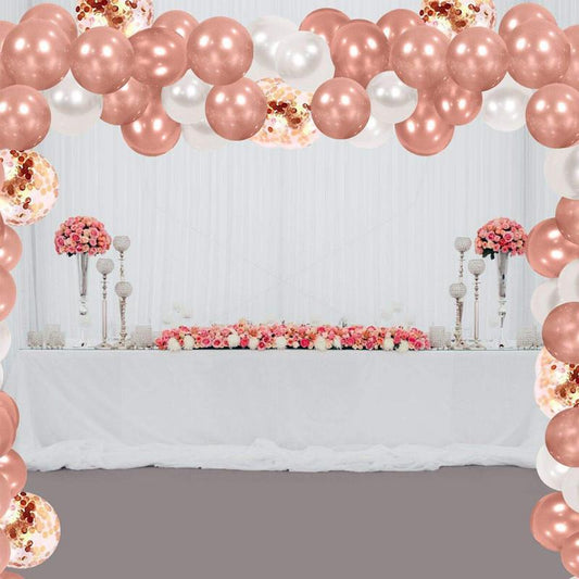 Gold DIY 145 Pack Balloon Arch Kit, Party Decorations - Gold, White