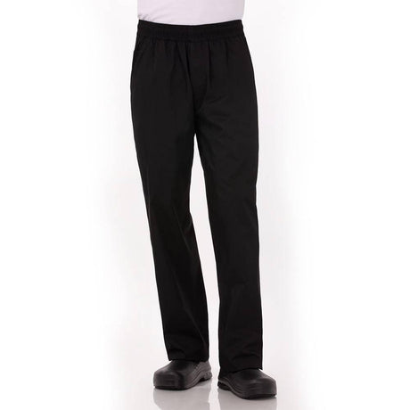 DNC Polyester Cotton Drawstring Chef Pants - Black