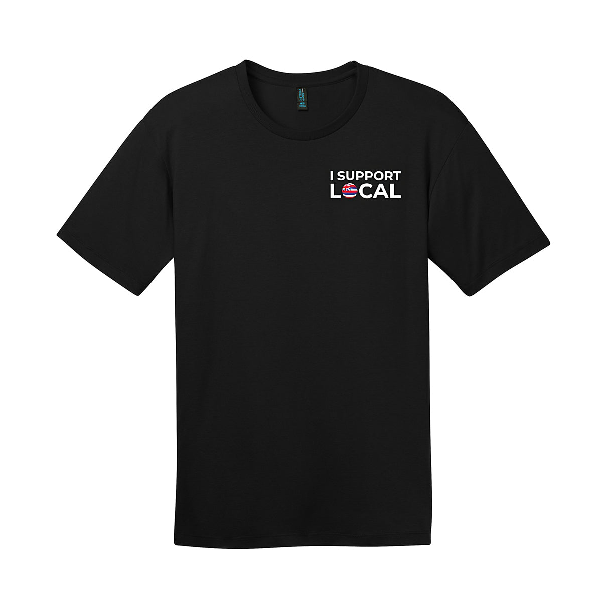 Support Local Combed Cotton T-Shirt - Black