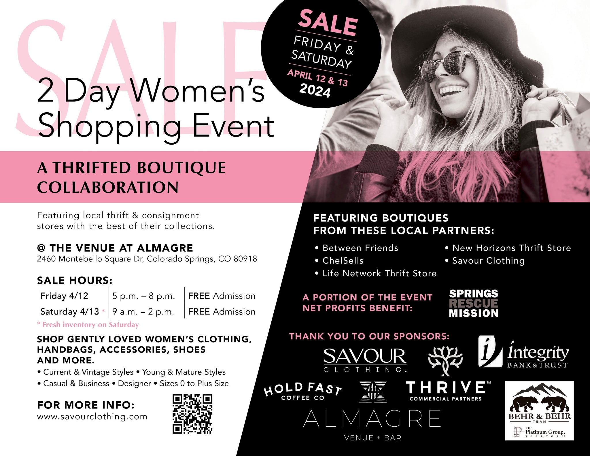 2 Day Women's Secondhand Clothing Shopping Event - April 12th & 13th ...