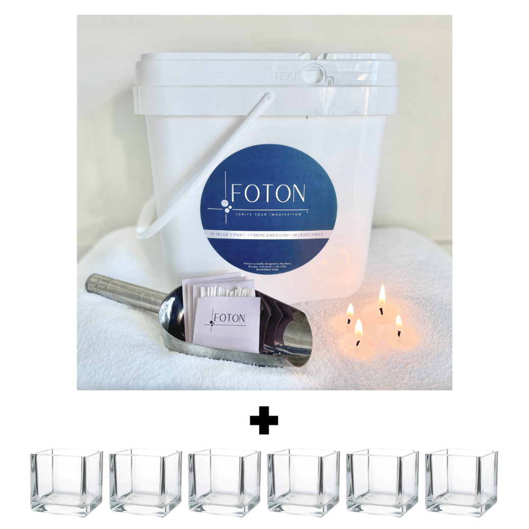 Foton Pearled Candle 9lb - Bulk Misty Monte Sandalwood Jasmine Scented Non  Toxic Luxury Long Lasting Powder Candles - Refillable Candle Sand with 100