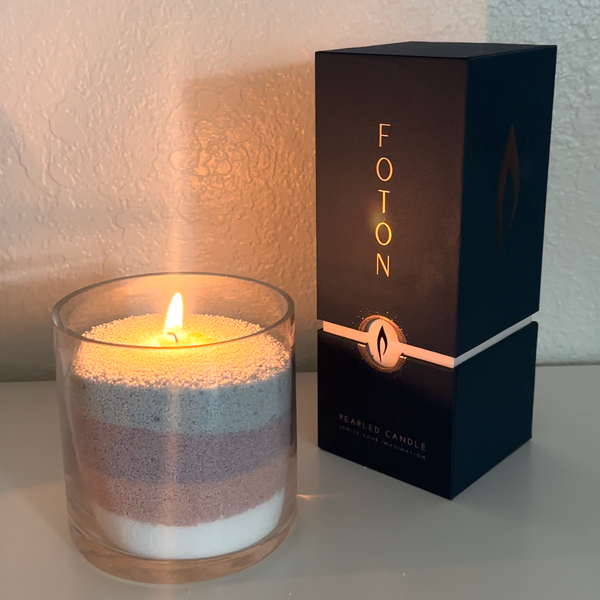 Foton Pearled Candle layered sand candle art