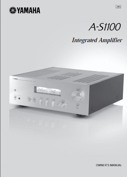 YAMAHA A-S1100 OWNER'S MANUAL BOOK IN ENGLISH STEREO INTEGRATED AMPLIF
