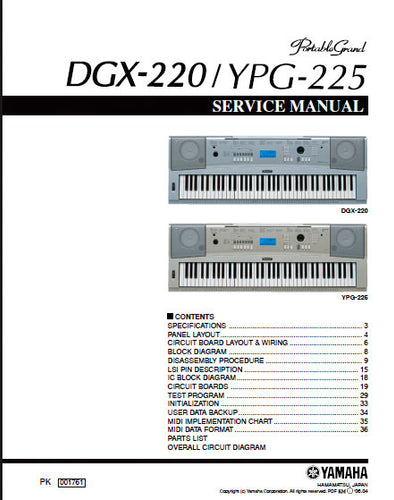 yamaha ypg235 manual