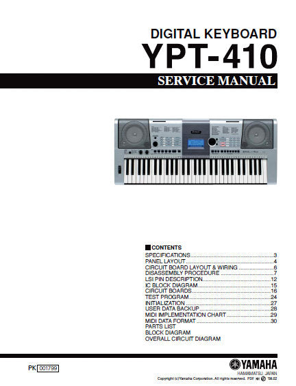 yamaha ypt410