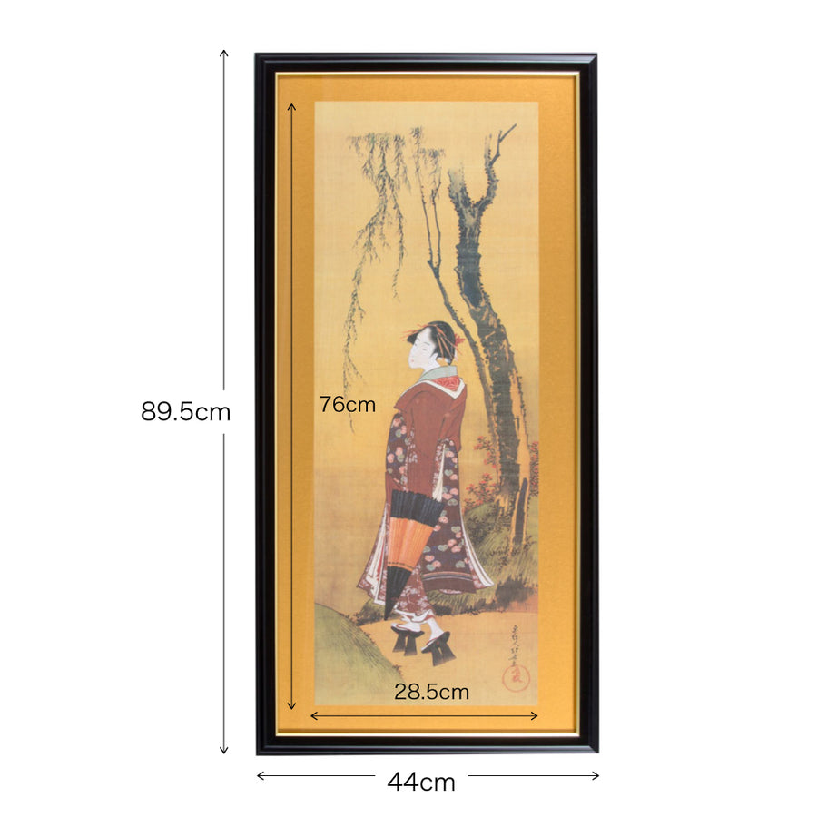 開店記念セール！ nb7309〈胡少多〉鹿に美人図 中国画