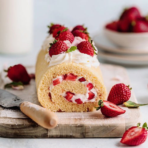 Strawberry Swiss Roll